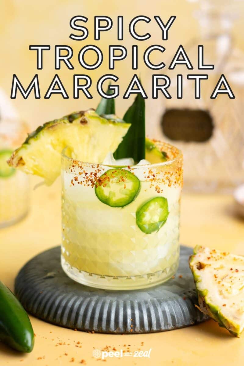 Tropical pineapple margarita recipe.