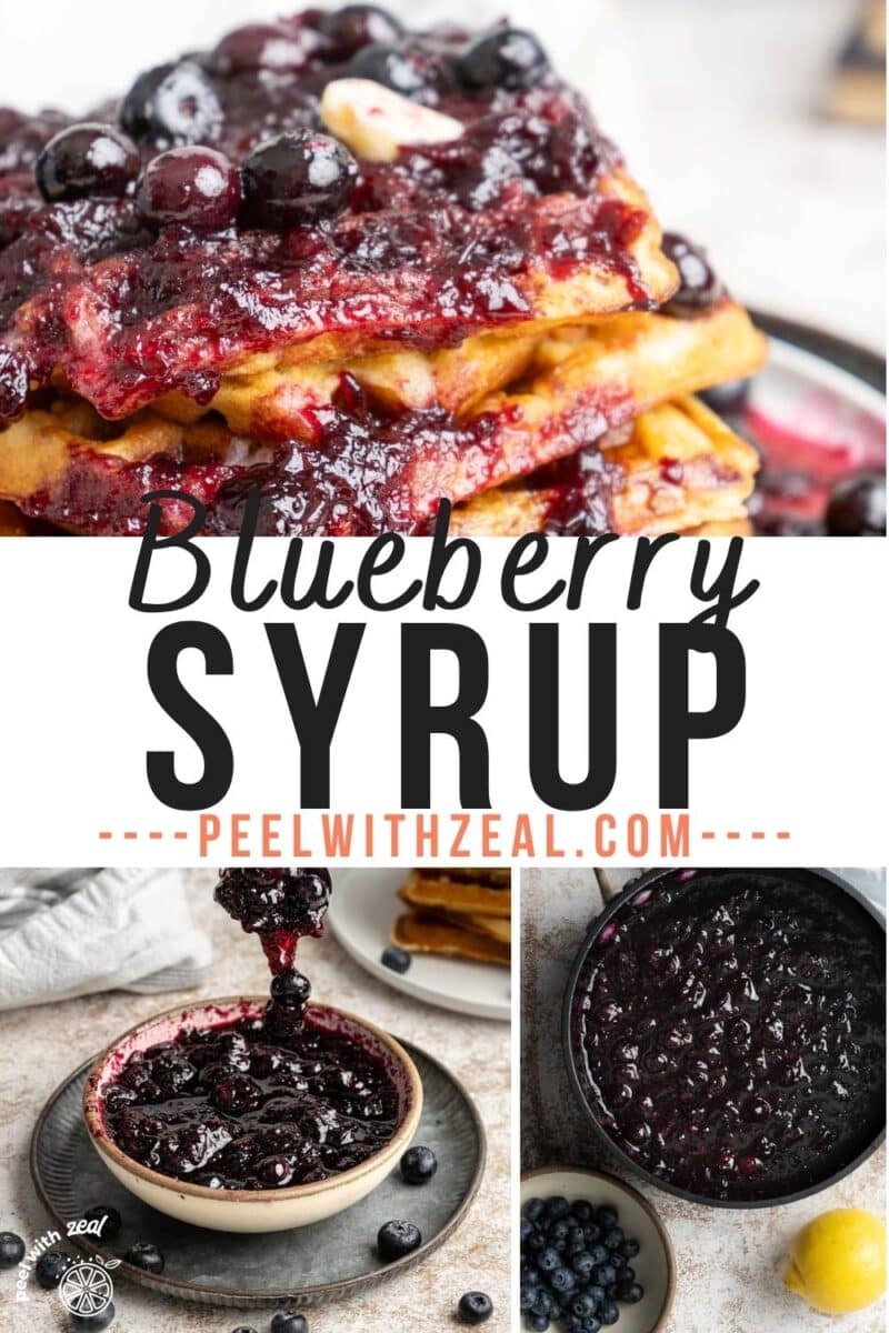 Blueberry syrup for pancake.