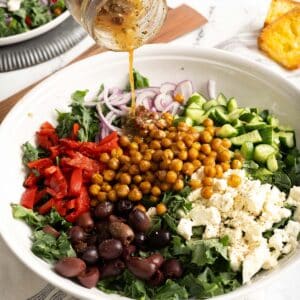 Kale salad in a bowl.