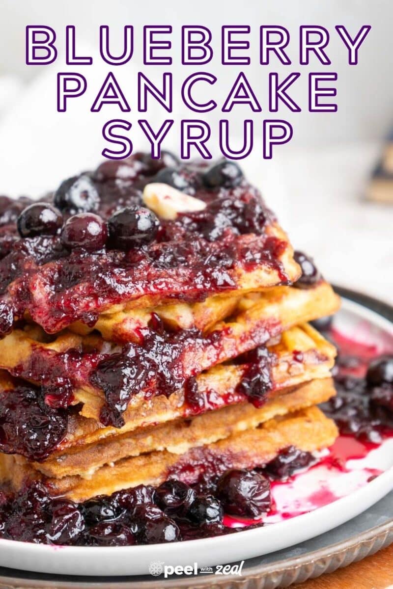 Blueberry syrup.