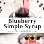 Simple blueberry syrup recipe.