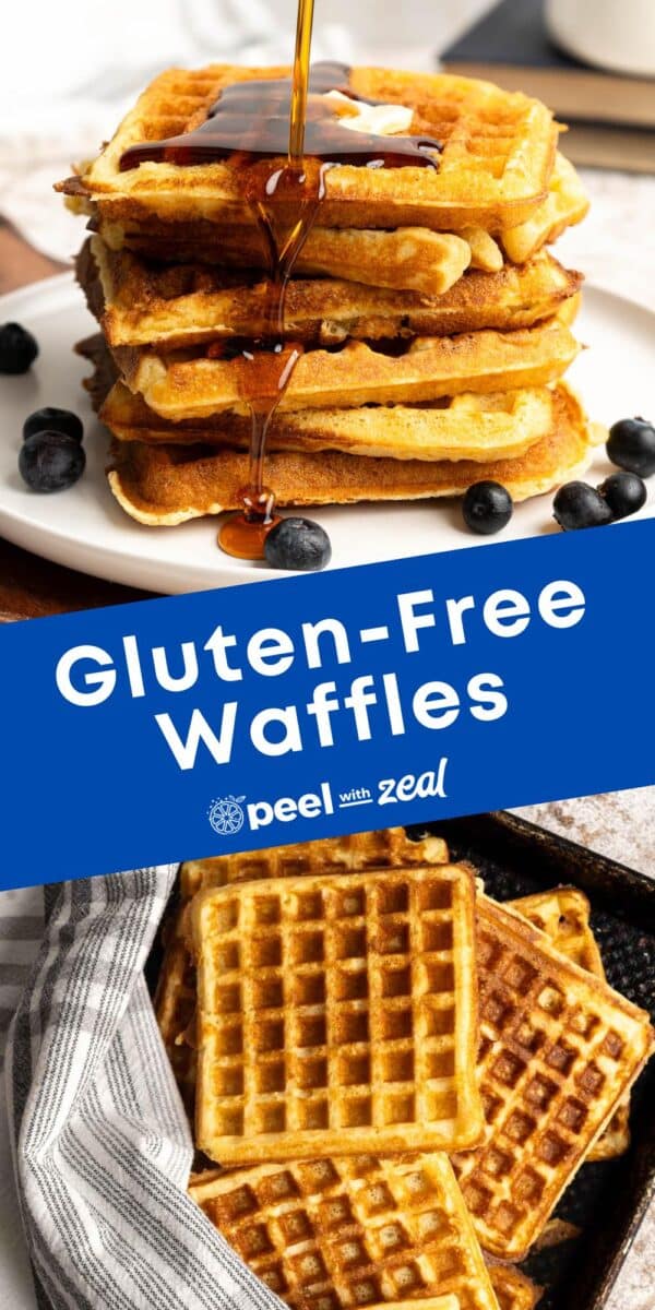 Gluten-free waffles for breakfast.