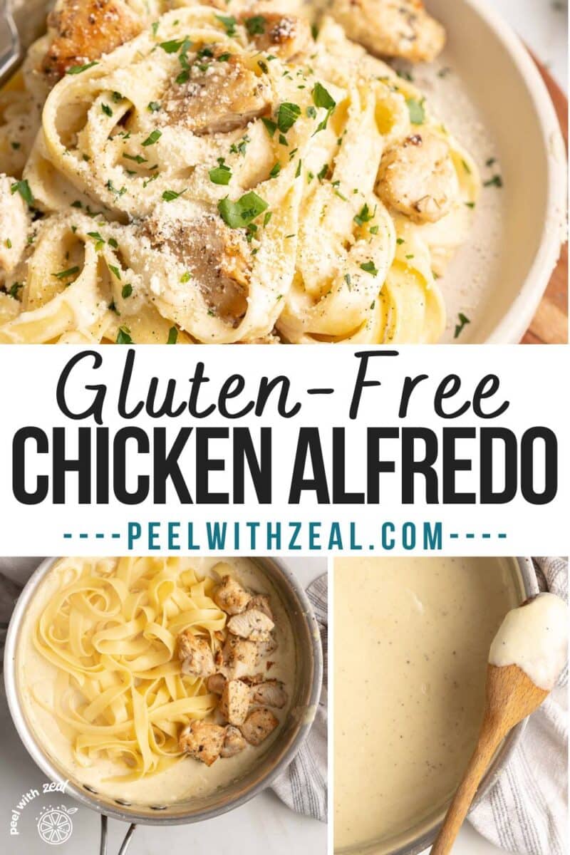 Chicken alfredo gluten-free recipe.