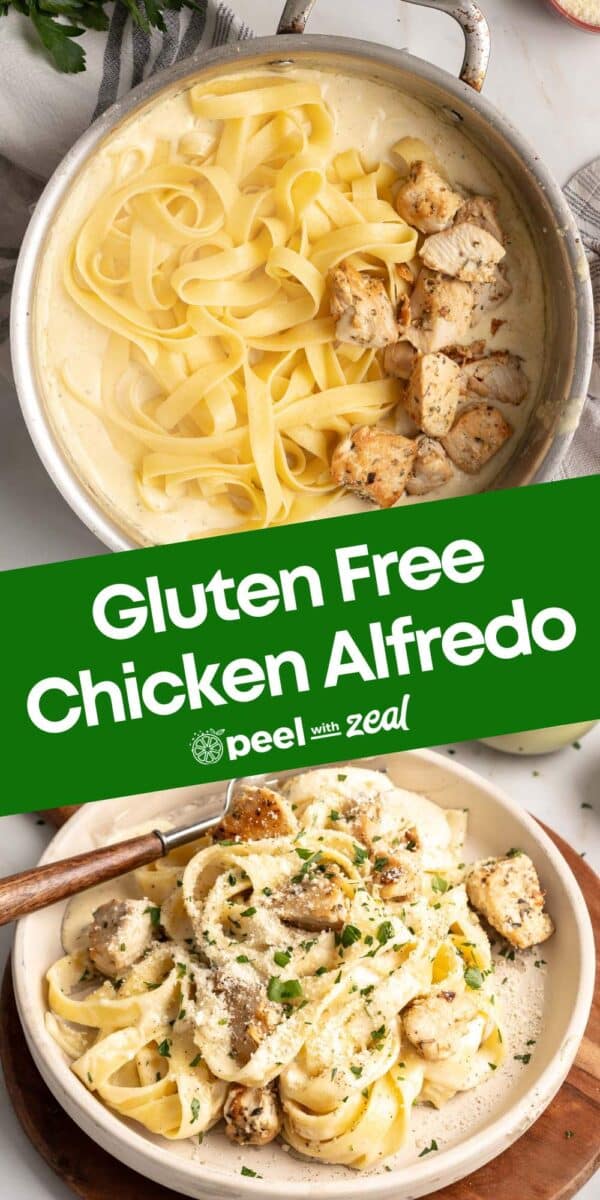 Chicken alfredo pasta recipe.