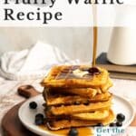 Gluten-free waffles recipe.