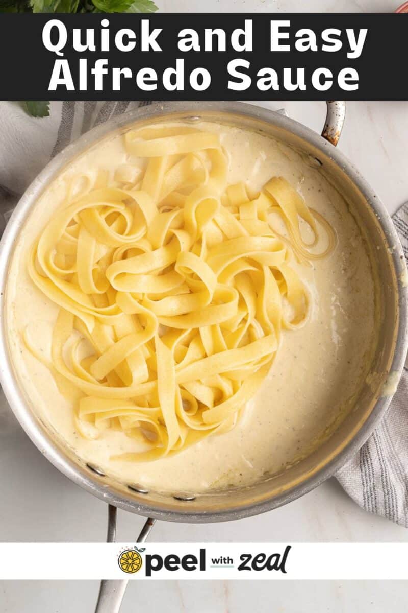 Creamy alfredo sauce recipe.