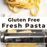 Homemade gluten-free pasta recipe.