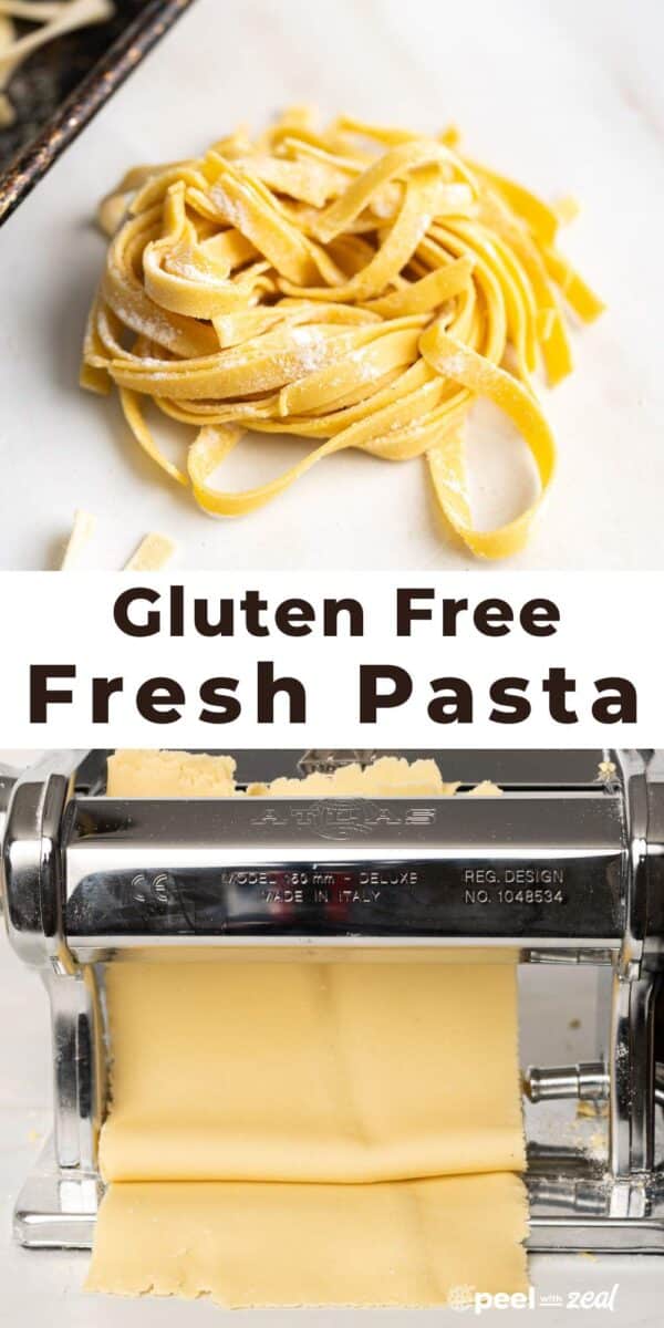 Homemade gluten-free pasta recipe.