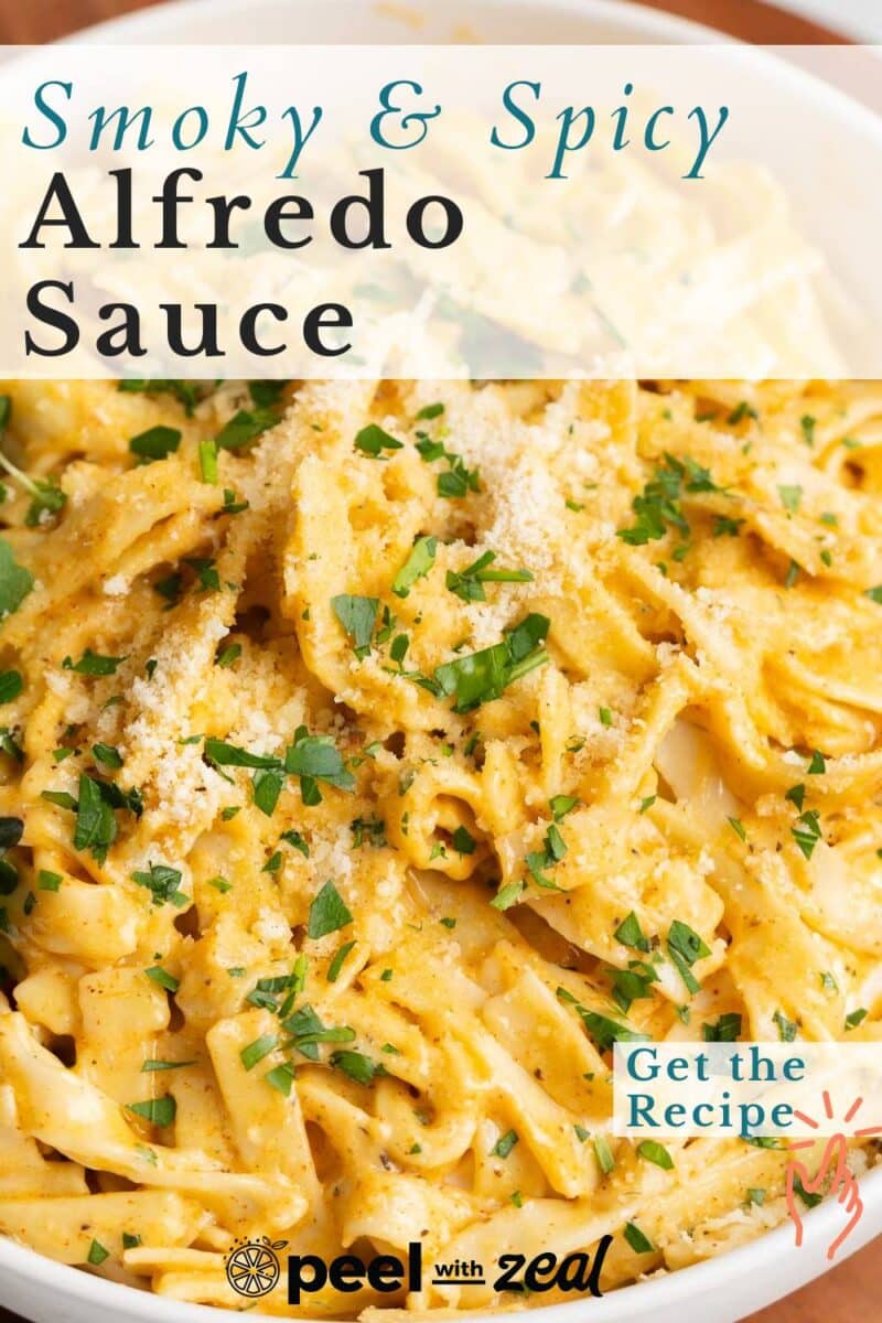 Creamy and spicy alfredo sauce recipe.