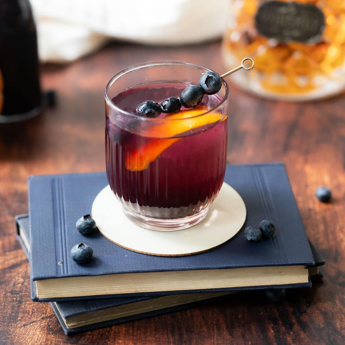 Blueberry Old Fashioned Cocktail