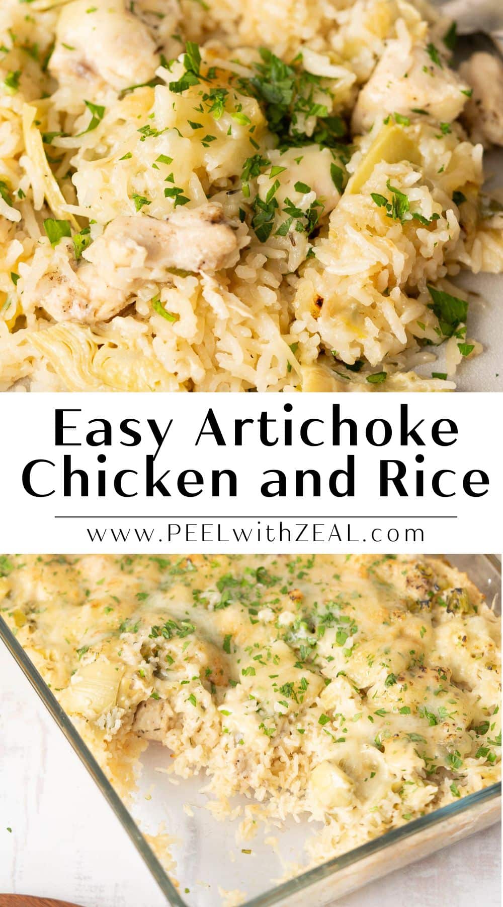 Chicken Artichoke Casserole - Peel with Zeal