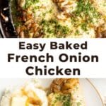 Baked French onion chicken breast recipe.