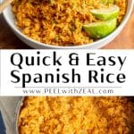 Easy Mexican rice recipe.