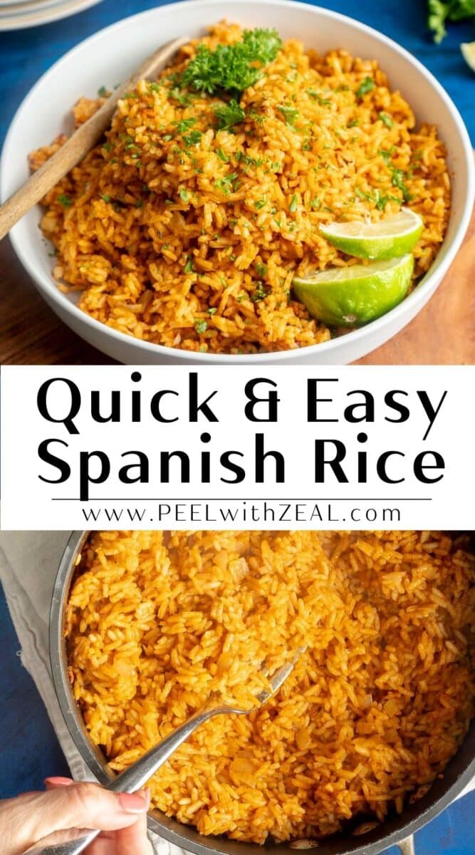 Easy Mexican rice recipe.