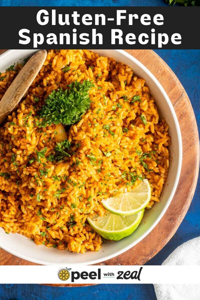 Easy gluten-free Spanish rice.