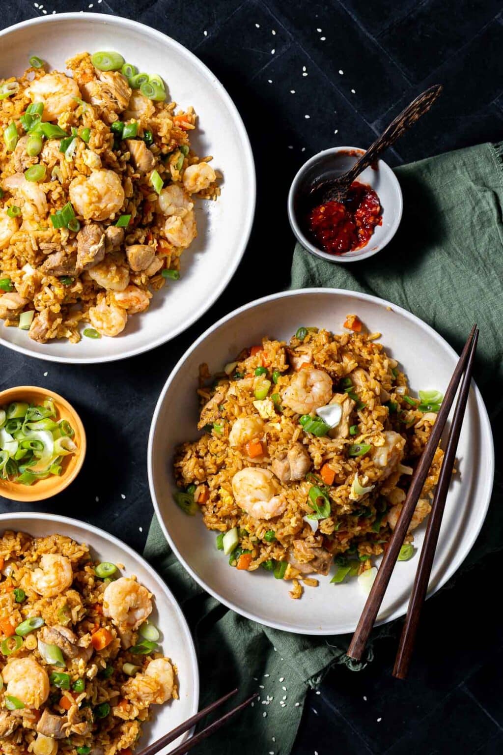 Shrimp and Chicken Fried Rice - Peel with Zeal