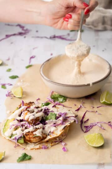 Baja Sauce Recipe for Tacos - Peel with Zeal