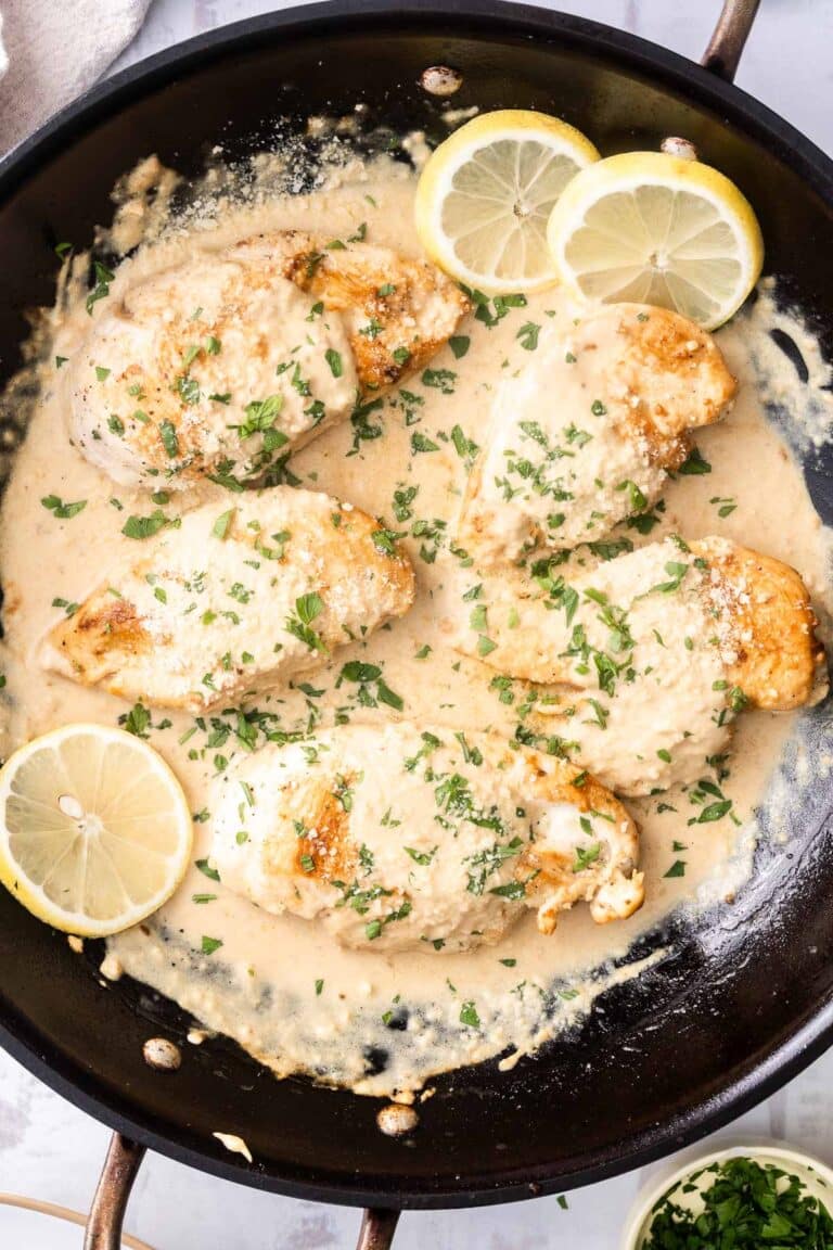 Lemon Garlic Chicken with Parmesan - Peel with Zeal