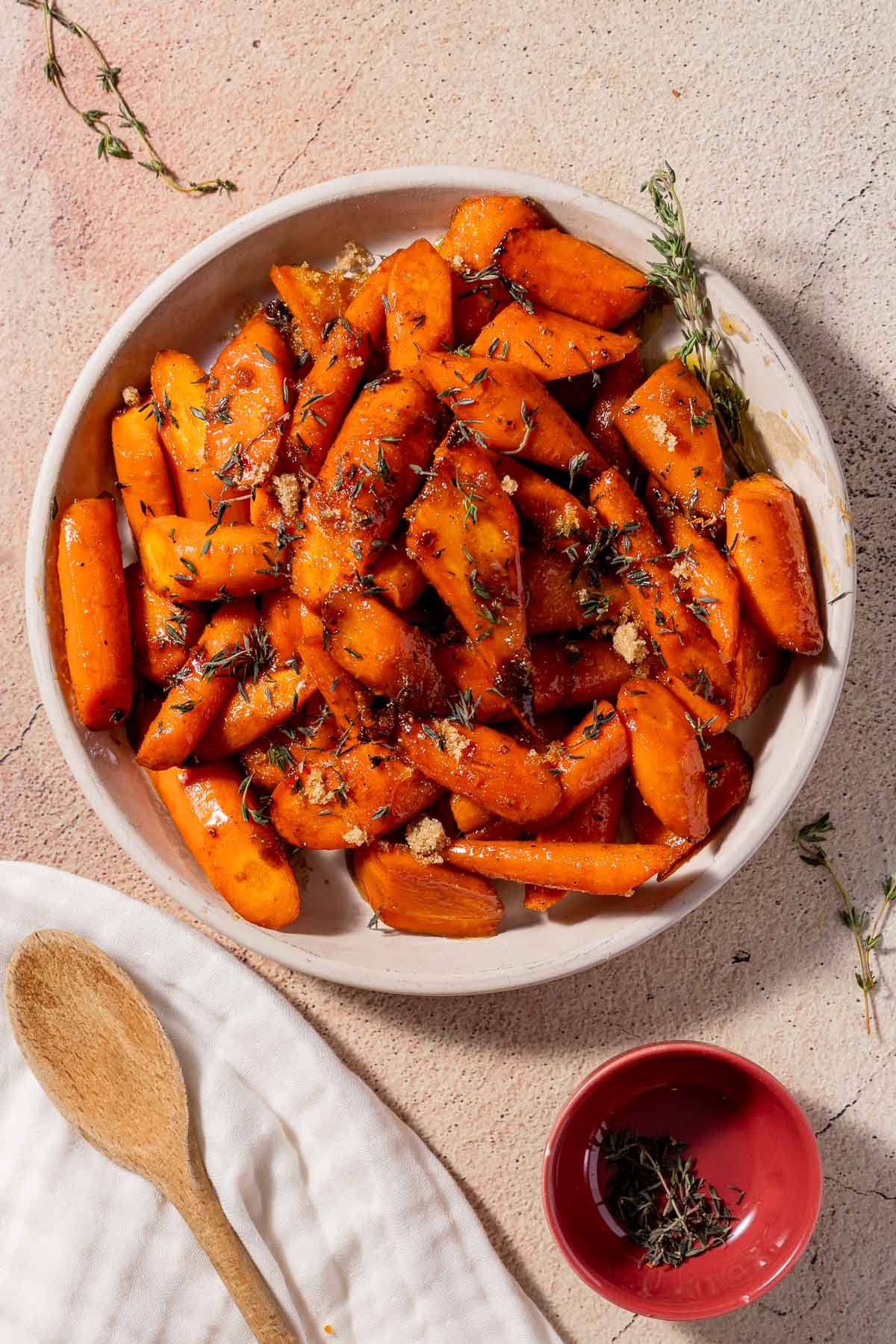 A portion of Glazed Carrots in a bowl.