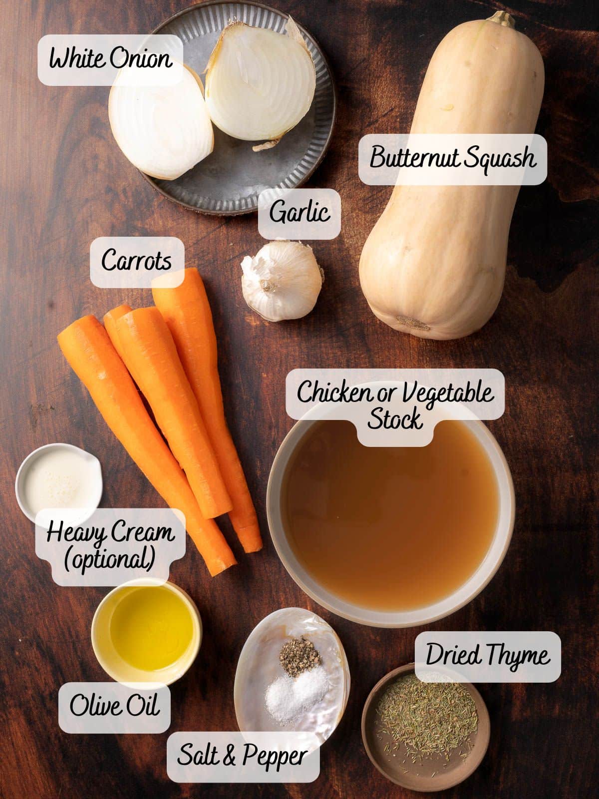Ingredients on the counter.