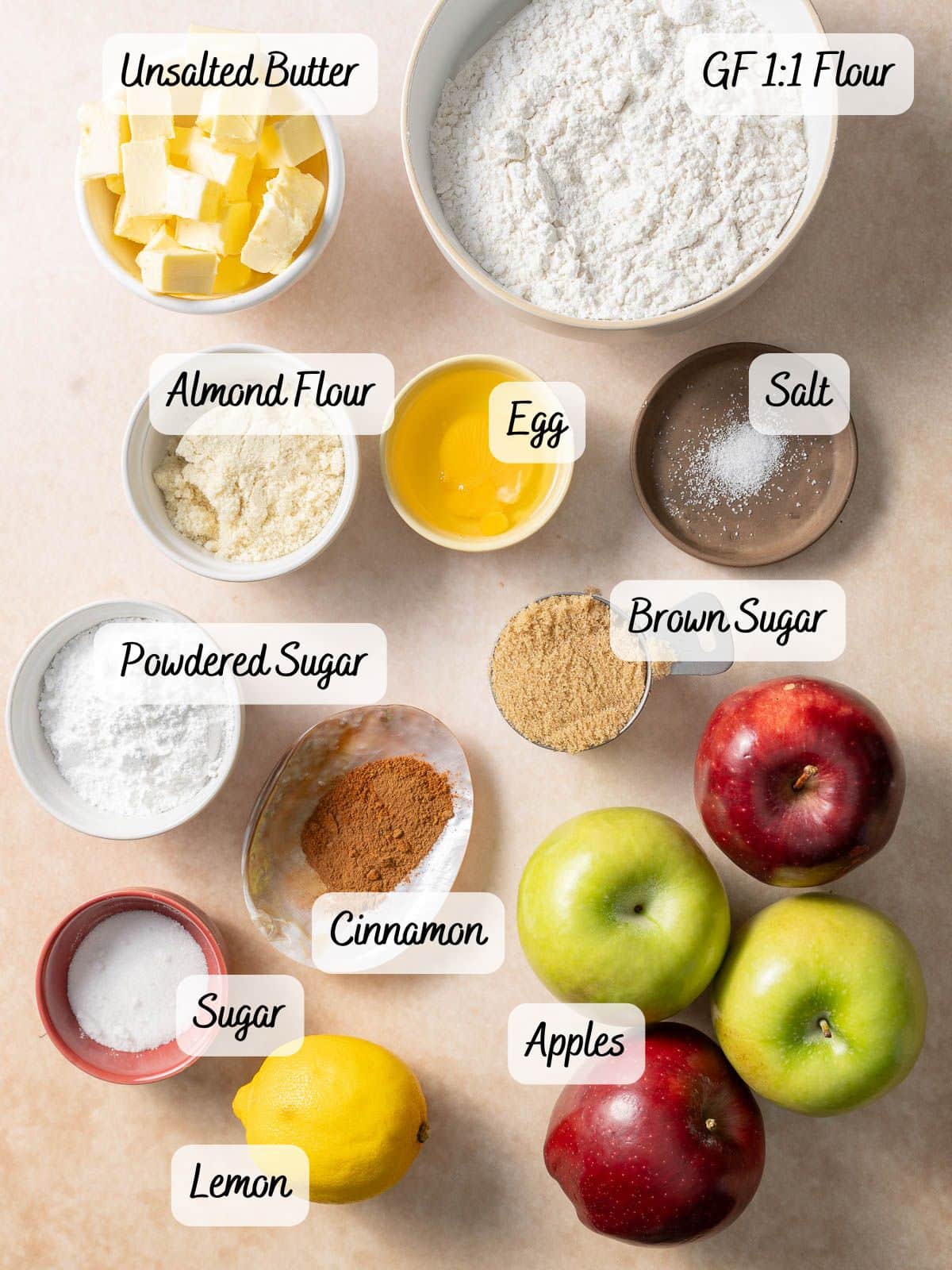 Ingredients on a counter.