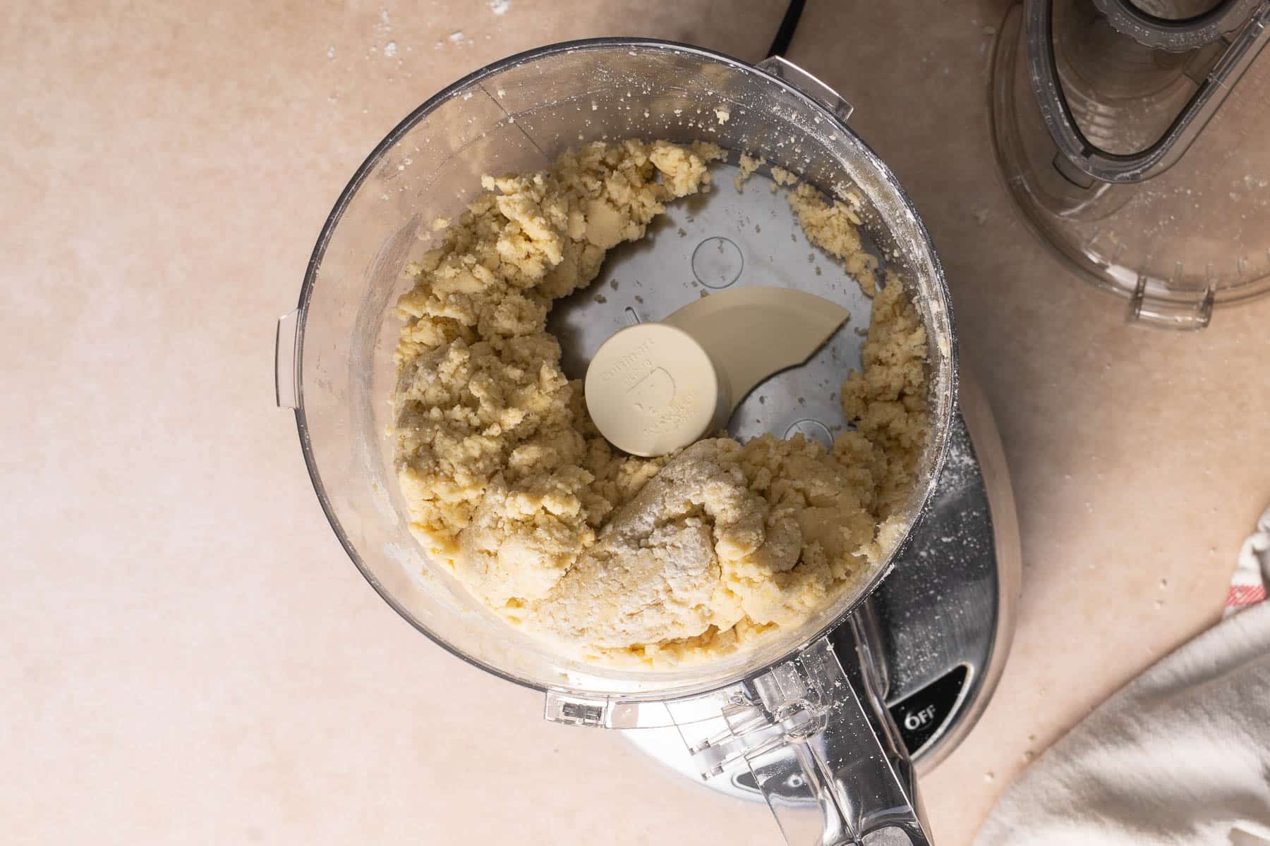 Dough in the food processor.