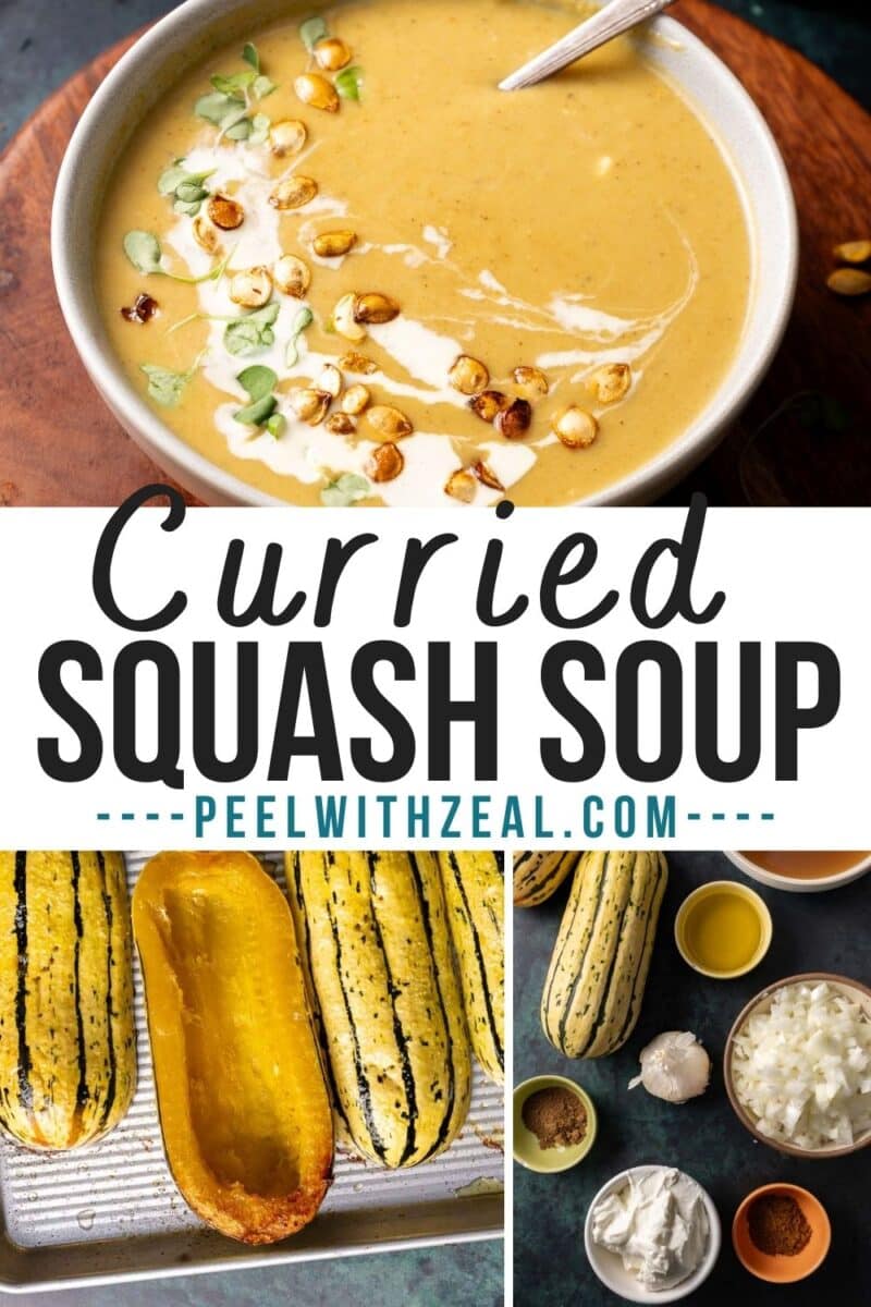 Soup in a bowl.