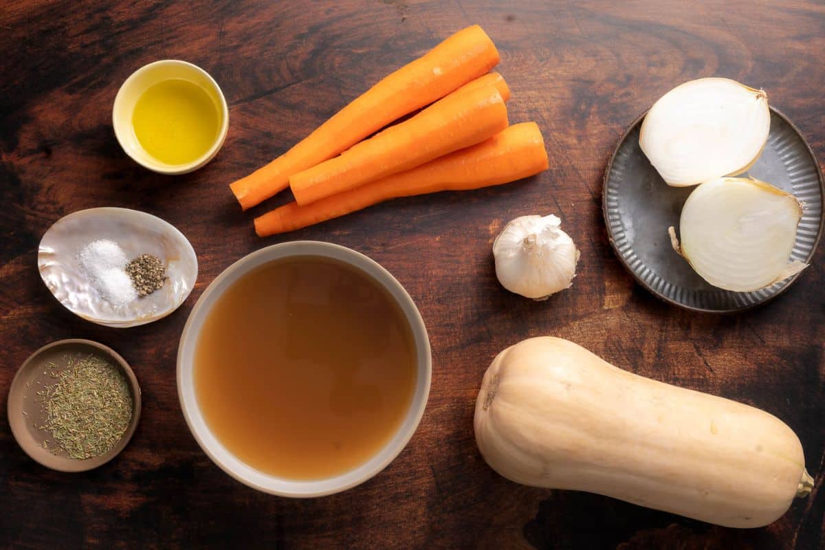 ingredients for soup. 