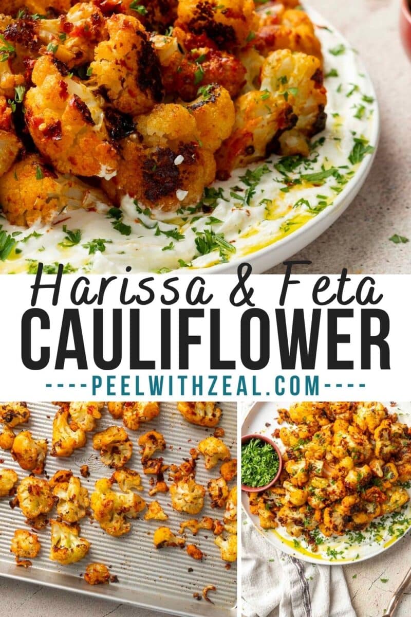 Roasted cauliflower on a plate.