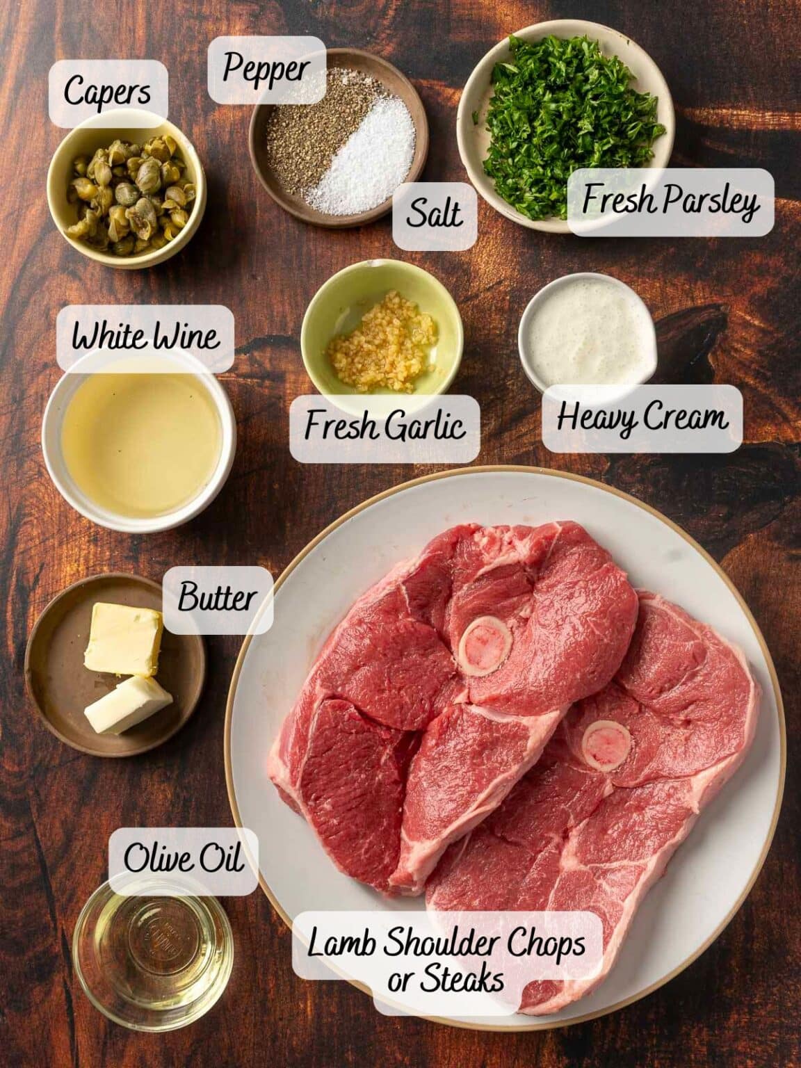 Lamb Steaks with Caper Pan Sauce - Peel with Zeal