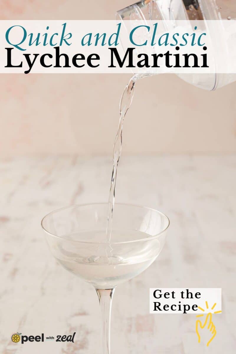 A refreshing cocktail being elegantly poured into a glass