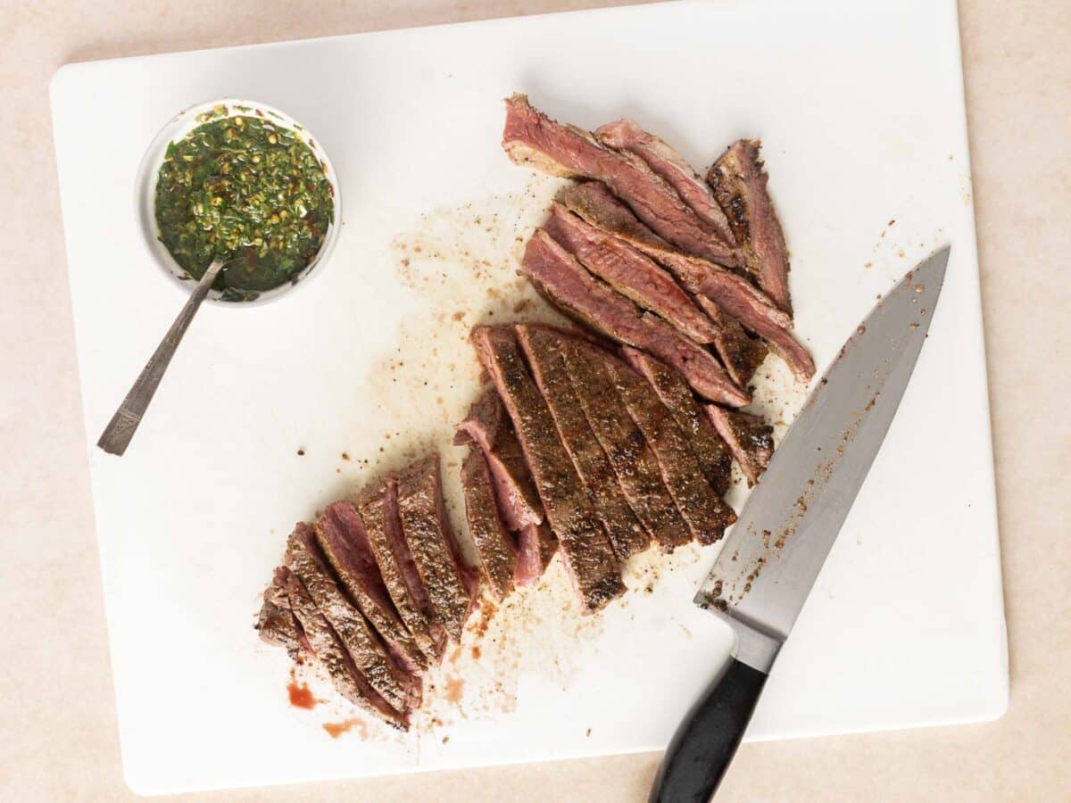 Picture of Grilled Flank Steak with Chimichurri - Peel with Zeal