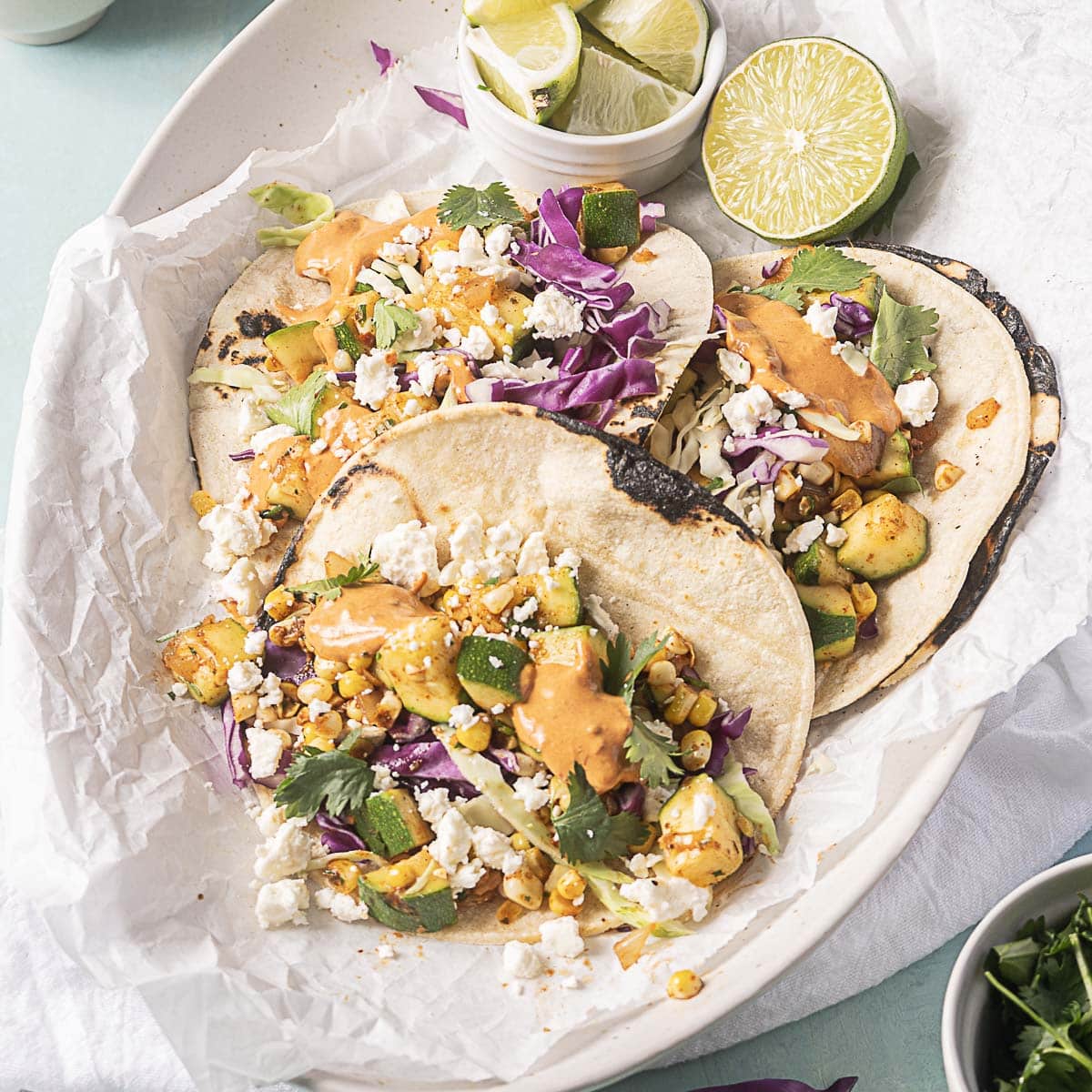 Zucchini Tacos with Chipotle Sauce - Peel with Zeal